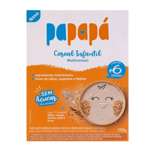 Cereal Infantil Papapá Multicereais 170g