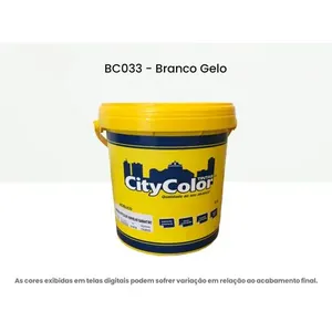 Tinta Acrílica Citycolor Econômica Fosco Branco Gelo 3,6 Litros 064BC033 (MP)