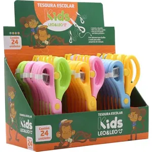 TESOURA ESCOLAR KIDS 4 CORES