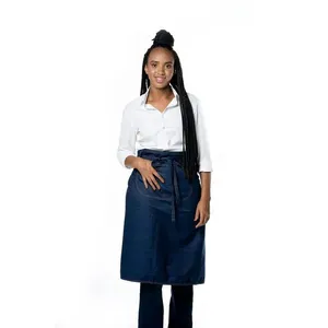 Avental de Cintura Unisex em Blue Jeans - Azul 100% algodão