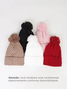 Gorro Com Pompom Feminino SORTIDO