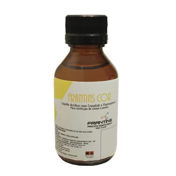 Líquido Acrílico com Crosslink e Fluorescência 60ml Frantins