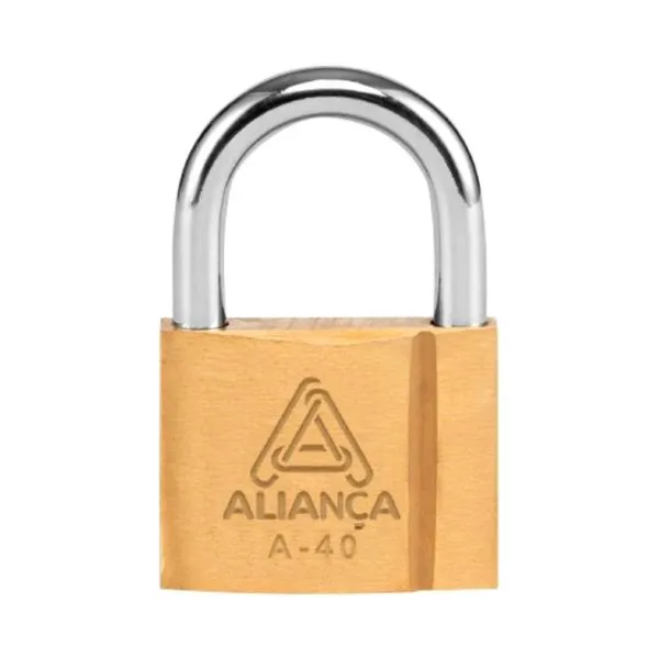 Cadeado De Latão Maciço Aliança Com Chave BT 40MM (MP)