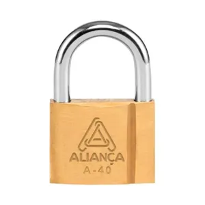 Cadeado De Latão Maciço Aliança Com Chave BT 40MM (MP)