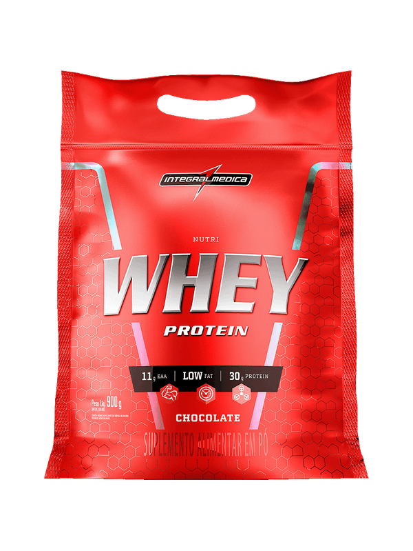 Nutri Whey Protein Chocolate Pouch 900g Integralmédica