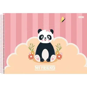 CADERNO DESENHO UNIV CAPA DURA MY FRIEND 60F (17891321103477)