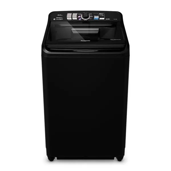 Máquina de Lavar Panasonic NA-F150B1B 15kg Automática Smartsense Função Vanish Preta 220V Máquina de Lavar Panasonic NA-F150B1B 15kg Smartsense Função Vanish Preta 220V