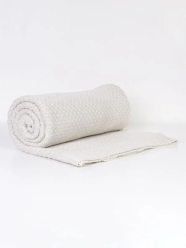 Manta Para Sofá Tricot Classic OFF WHITE