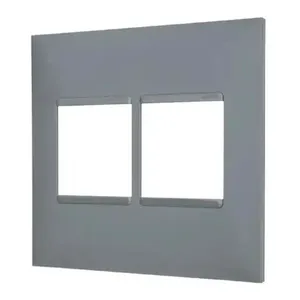 Placa 4x4" Legrand Pial Plus+ 2 Seções + 2 Seções Adjacentes Cinza 618512CZ (MP)