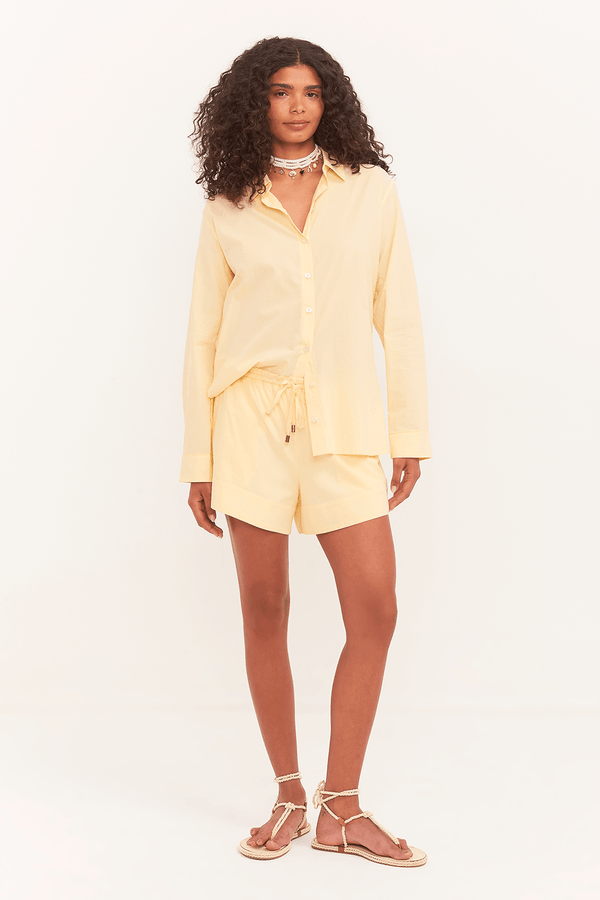 short vic curto cós regulável AMARELO VANILA G