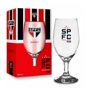 Taça Windsor Clubes São Paulo Vidro 330ml - Brasfoot