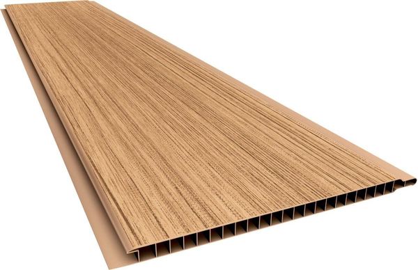 Forro PVC Plasbil Relevo Rústico Carvalho 10mm 20cm 6m