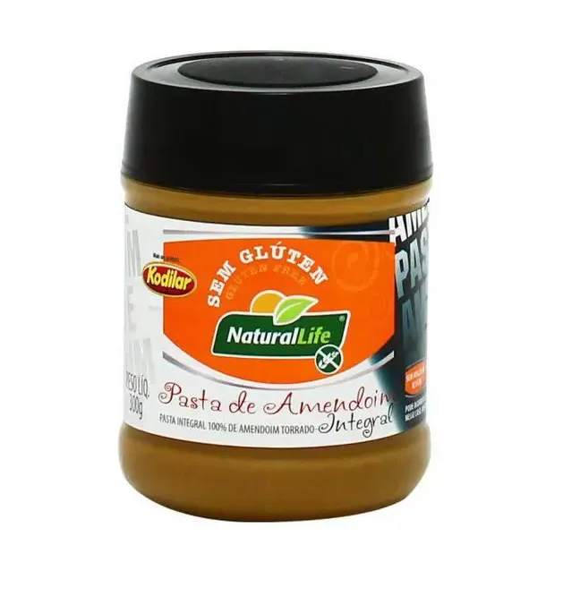 Pasta de Amendoim Integral Zero Glúten Natural Life 300g
