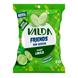 PASTILHA VALDA SACHE FRIENDS LIMAO 25G