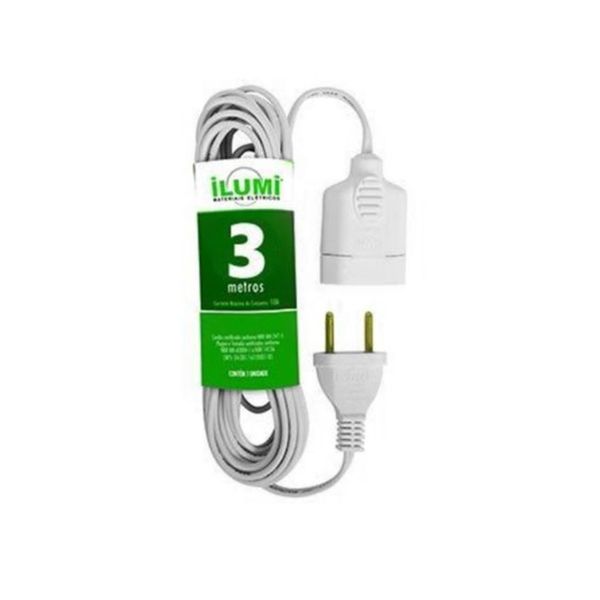 Pino Adaptador 3 Saidas Monobloco 2Pt 20A Preto Ilumi