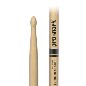Baqueta Promark TX5ALW 5A Long American Hickory Ponta Madeira Ovalada Amadeirado Baqueta Promark TX5ALW 5A Long Hickory Ponta Madeira Amadeirado