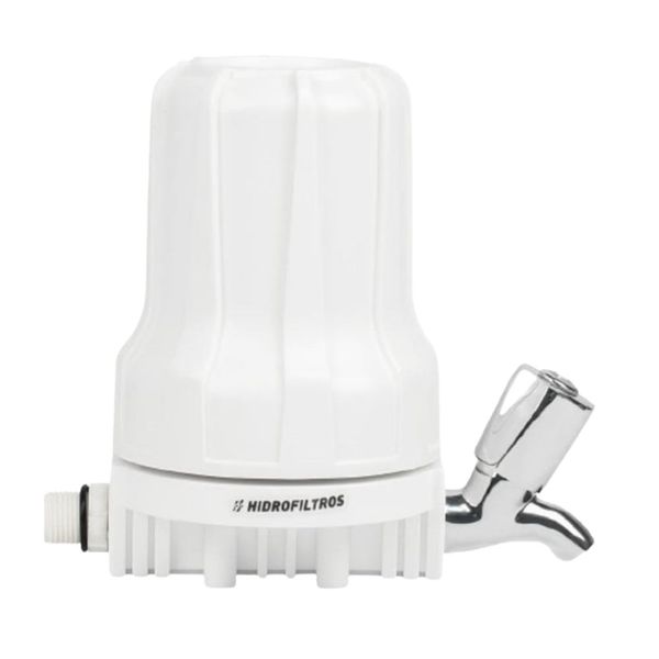 Filtro com Torneira e Carvão Ativado Branco 5" 80L/H Hidrofiltros