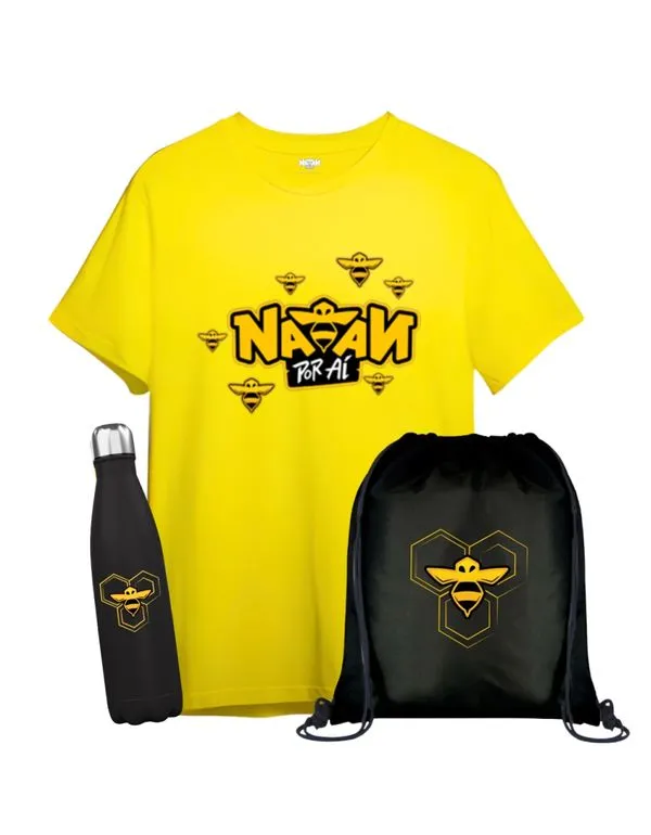 Kit Super-Fã Natan por aí - Minibees - Amarelo 8 / Amarelo
