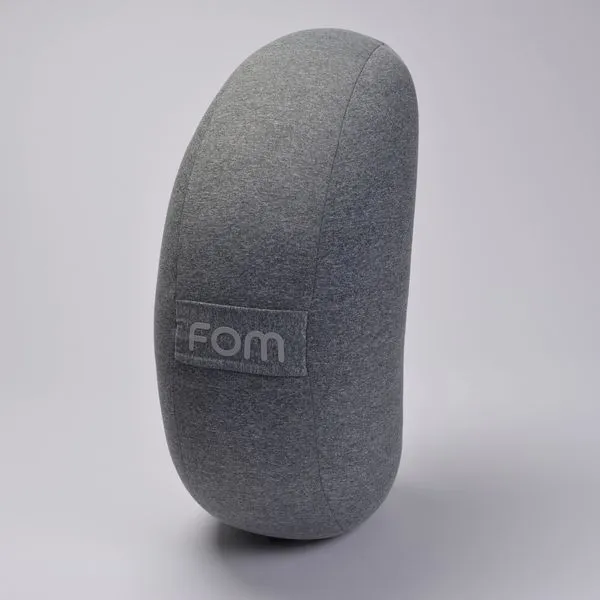 Almofada De Apoio Meditação Meia Lua Cinza Mescla - FOM Zen