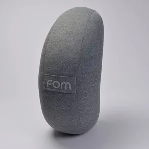 Almofada De Apoio Meditação Meia Lua Cinza Mescla - FOM Zen