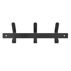 Cabide Multiuso 3 Ganchos Preto CABF03 - Brasforma