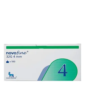Agulha Insulina NovoFine Descartável 32G Tip Etw 4mm