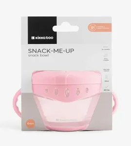 Tigela Snack-Me-Up Rosa 300ml Kikkaboo Rosa