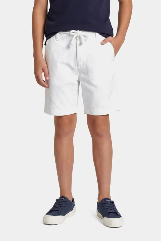 Bermuda Chinho Flamê Infantil Colors Branco - 8