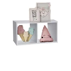 Nicho Duplo [F031] 50x25x20CM em MDF 100% Reflorestamento para Organização e Decoração Branco Nicho Duplo [F031] 50x25x20CM em MDF 100% Reflorestamento Branco