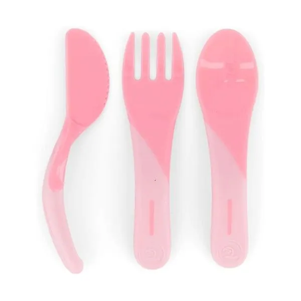 Talheres Soft 3und Rosa +6m Twistshake