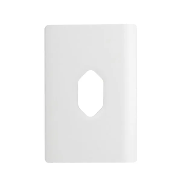 Placa 4x2 para 1 Tomada Vertical + Suporte Branco da Linha Novara - 1100/66 - DICOMPEL
