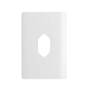 Placa 4x2 para 1 Tomada Vertical + Suporte Branco da Linha Novara - 1100/66 - DICOMPEL