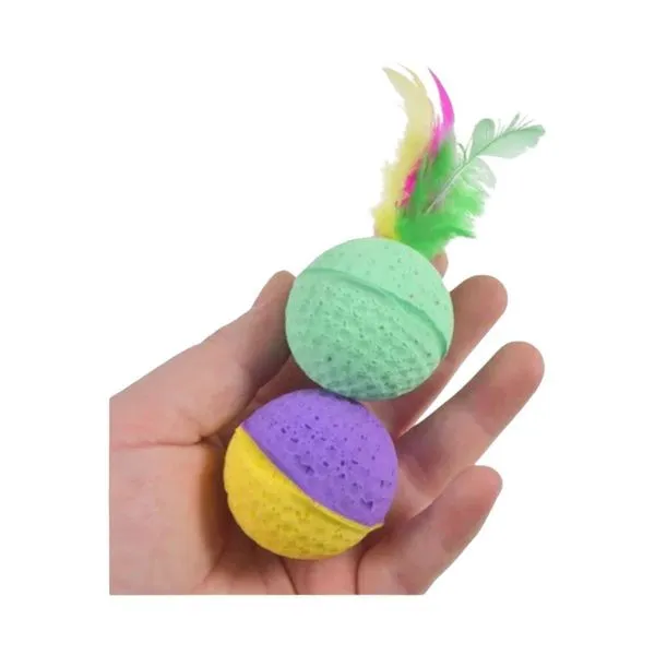 Bolinhas Para Gatos Bravo Mascotes Com Penas (MP)