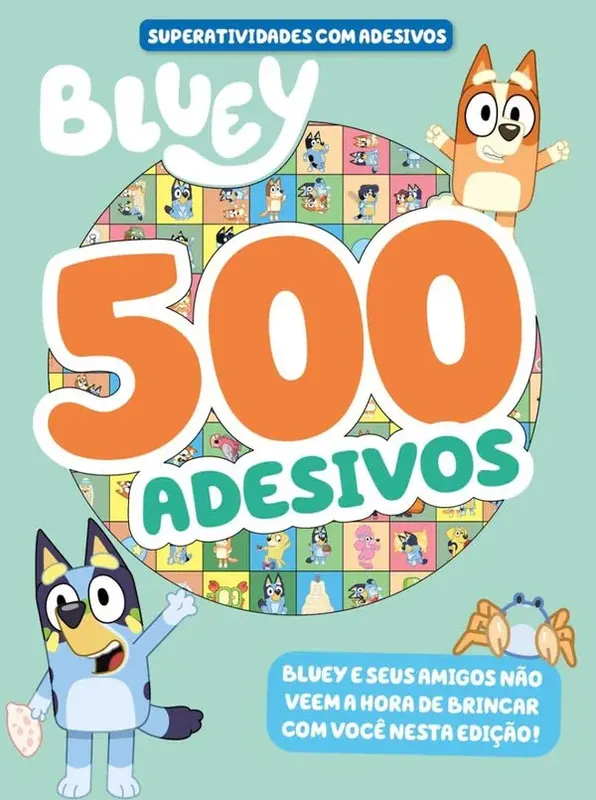 Bluey Superatividades com Adesivos - 500 Adesivos