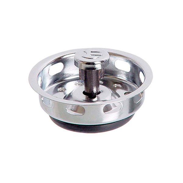 Cesta válvula de escoamento para pia americana 3.1/2" cromada Esteves