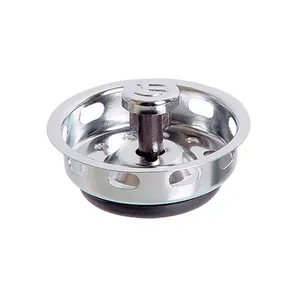 Cesta válvula de escoamento para pia americana 3.1/2" cromada Esteves