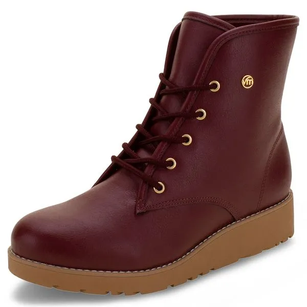Bota Feminina Coturno Via Marte - 1918302 VINHO 38