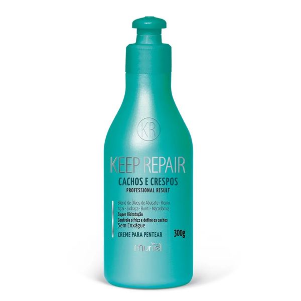Creme Para Pentear Keep Repair 300g Cachos E Crespos