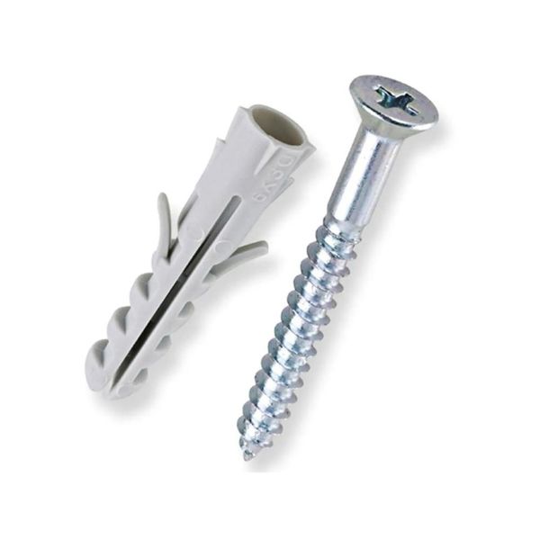 Parafuso Cabeça Chata Philips com Bucha Fixdura Parafuso Cabeça Chata Philips com Bucha 3,9x32/6mm 7 Peças