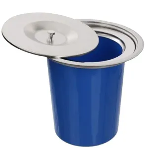 Lixeira de Bancada Aço Inox para Embutir na Pia 8 Litros - LIX-002 - STILLUS HOME
