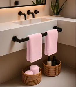 Kit 2 Toalhas De Rosto De Algodão Rovitex Home Rosa UN / Rosa