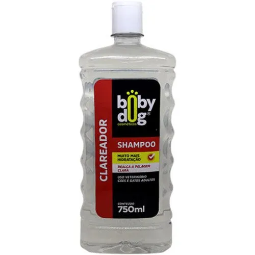 Shampoo Para Cães E Gatos Adultos Boby Dog Clareador Pelagem Clara 750ML (MP)