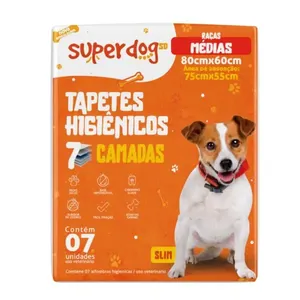 Tapetes Higiênicos Super Dog Raças Médias 7 Unidades