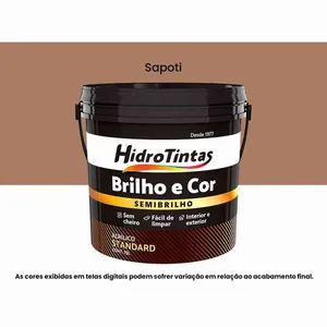Tinta Acrílica Hidrotintas Standard Semibrilho 15L Brilho e Cor Sapoti (MP)
