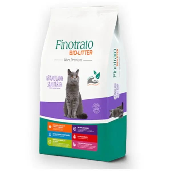 Areia Higiênica Para Gatos Bio-Litter Finotrato 2kg (MP)