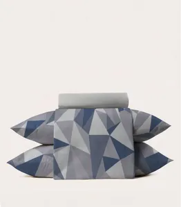 Jogo De Cama 4 Peças Color Art Casal Corttex Azul UN / Azul