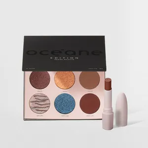 Kit Paleta de Sombras Desire + Batom Marrom Océane Edition (2 Produtos)