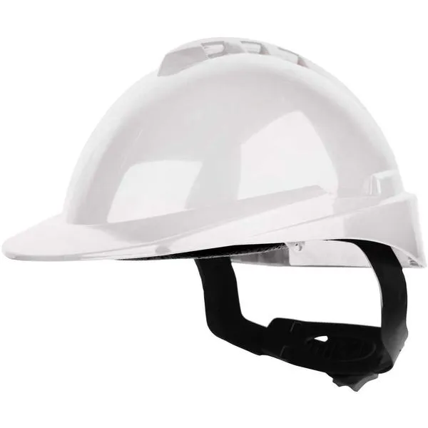 Capacete aba frontal branco com catraca e jugular Milenium 904906 - LIBUS