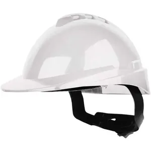 Capacete aba frontal branco com catraca e jugular Milenium 904906 - LIBUS