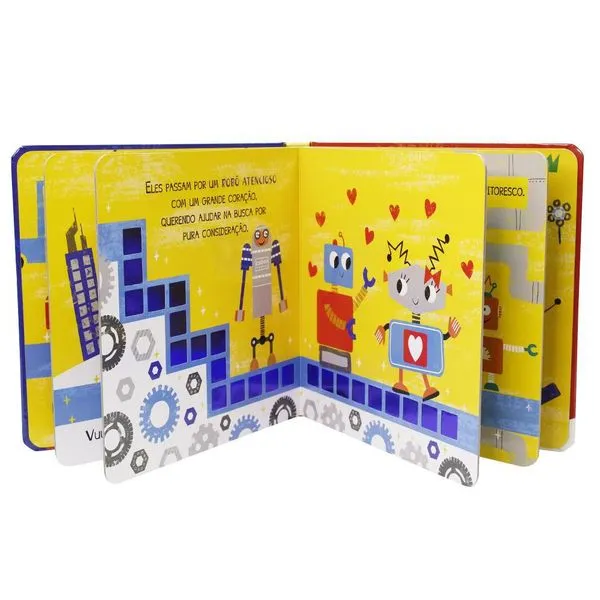 Livro Infantil - O Pequeno Robo - Siga a Trilha Cintilante! - Happy Books